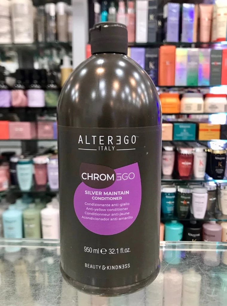 便宜生活館【瞬間護髮】艾特伊果 ALTEREGO 紫精靈恆彩修護素950ml 矯色/去黃橘/金髮、漂白髮和白髮的使用者,維持冷色調專用 全新公司貨 (可超取)