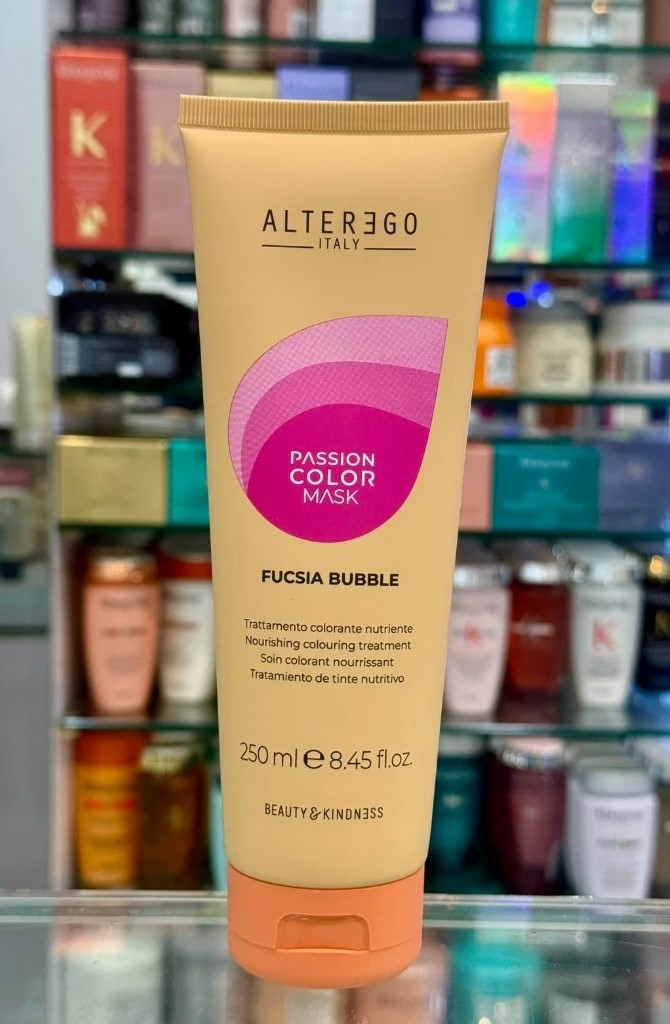 便宜生活館【深層護髮】艾特伊果 ALTEREGO 激色髮膜 染後髮專用 250ML 桃色泡泡 FUCSIA BUBBLE 全新公司貨 (可超取)