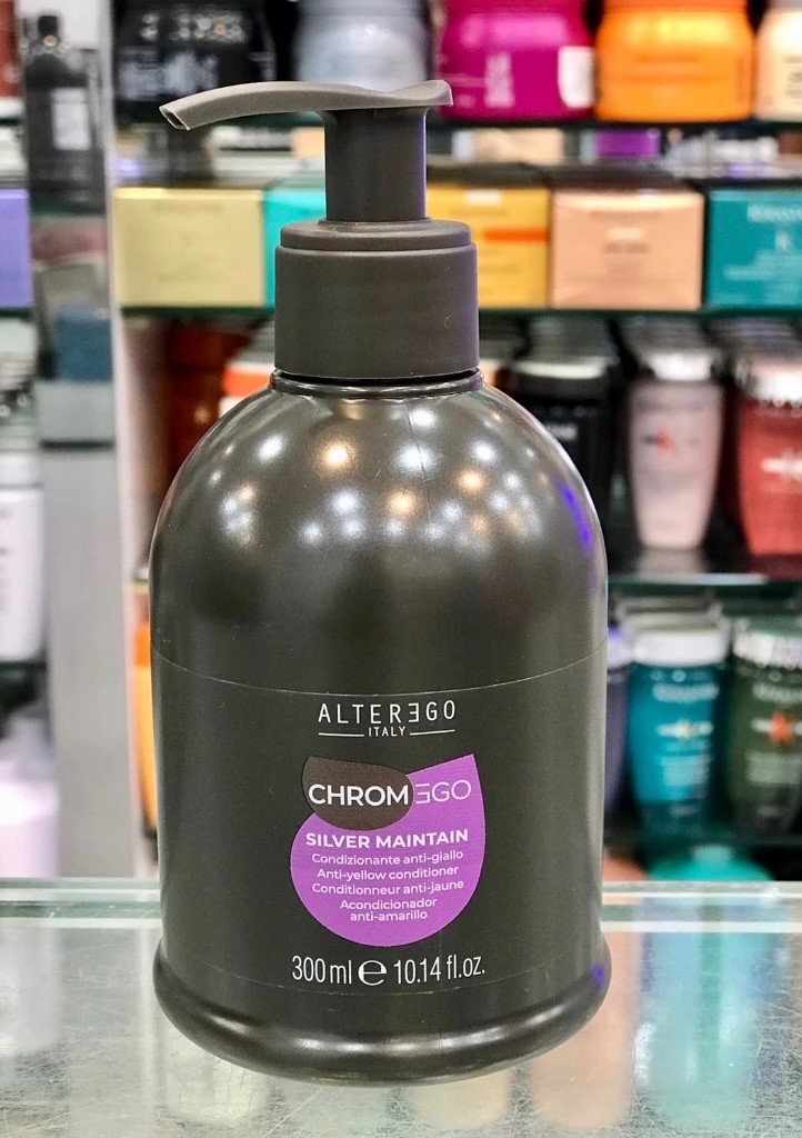 便宜生活館【瞬間護髮】艾特伊果 ALTEREGO 紫精靈恆彩修護素300ml 矯色/去黃橘/金髮、漂白髮和白髮的使用者,維持冷色調專用 全新公司貨 (可超取)