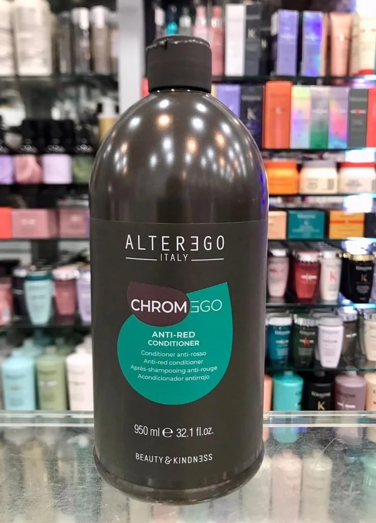 便宜生活館【瞬間護髮】艾特伊果 ALTEREGO 綠精靈恆彩修護素950ml 染棕髮或需要去除紅色調的髮質,延長髮色持久性與光澤度專用 全新公司貨 (可超取)