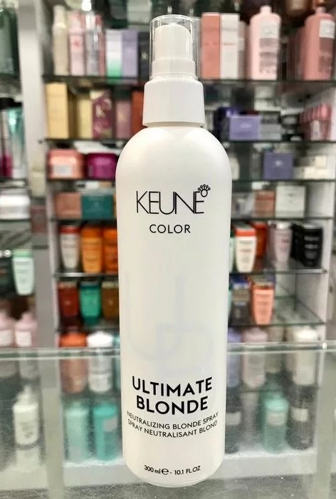 便宜生活館【免沖洗護髮】肯葳 KEUNE 淨白冷霧液300ml (矯色噴液) 針對淺亞麻色/中和黃色素/提供淨白與霧紫專用 全新公司貨 (可超取)