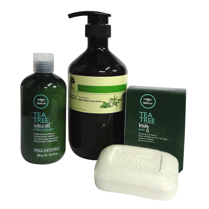 【特惠組合】【洗髮精】柏妮絲 BERNICE 薄荷馬鞭草調理控油洗髮精750ML＋【洗髮精/沐浴】PAUL MITCHELL 茶樹健康皂150g＋【瞬間護髮】PAUL MITCHELL 茶樹潤髮素 300ml