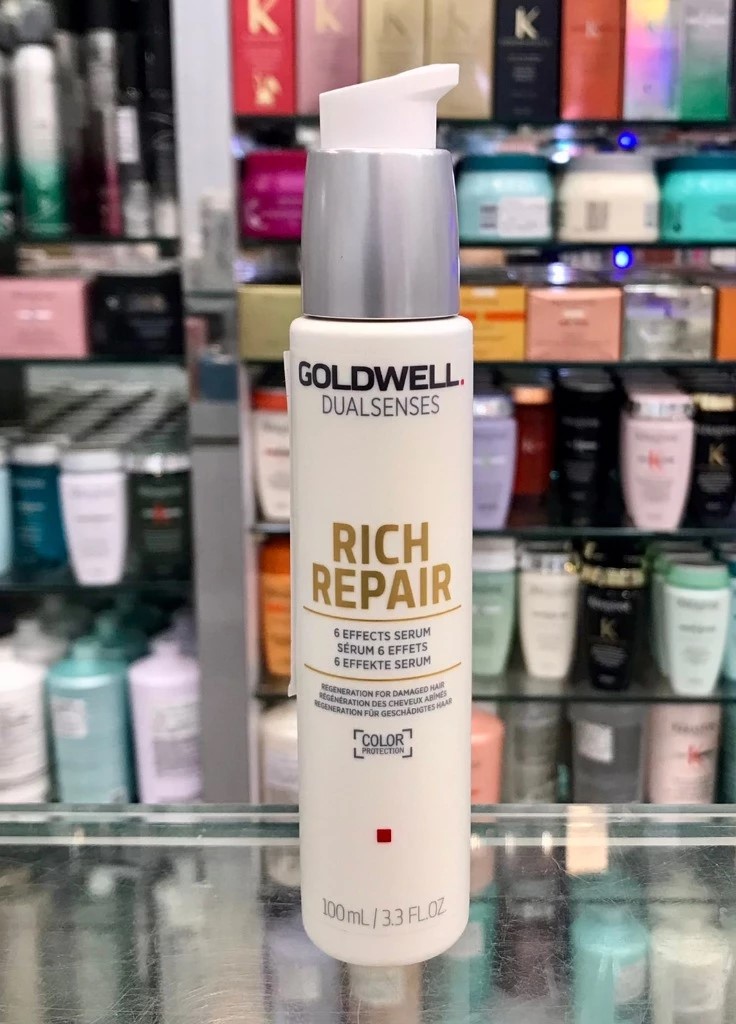 便宜生活館【免沖洗護髮】歌薇 GOLDWELL 水感6效精華100ml 提修護.分叉.斷裂.受損髮專用 全新公司貨 (可超取)