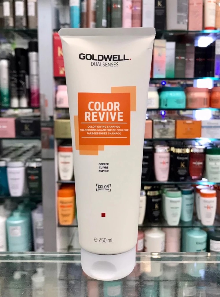便宜生活館【洗髮精】歌薇 GOLDWELL 銅色洗髮精250ml 染後髮質.暖銅橘色調皆適用 全新公司貨 (可超取)