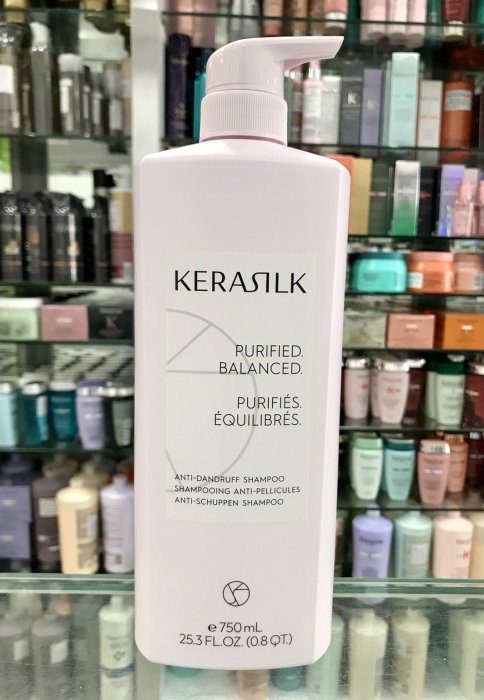 便宜生活館【洗髮精】歌薇 KERASILK 絲馭洸 屑屑拜拜髮浴750ml 針對頭皮屑/油水不平衡頭皮專用 全新公司貨 (可超取)