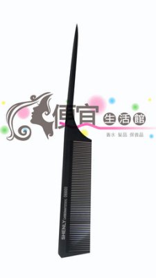 【美髮器材】06600黑色扁梳 直角尖尾梳細梳子