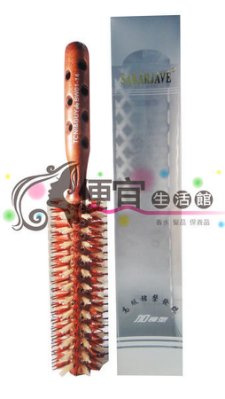 【美髮器材】SAKARJAVE 豬鬃進口圓梳(中)--設計師專用 防毛躁造型簡單容易